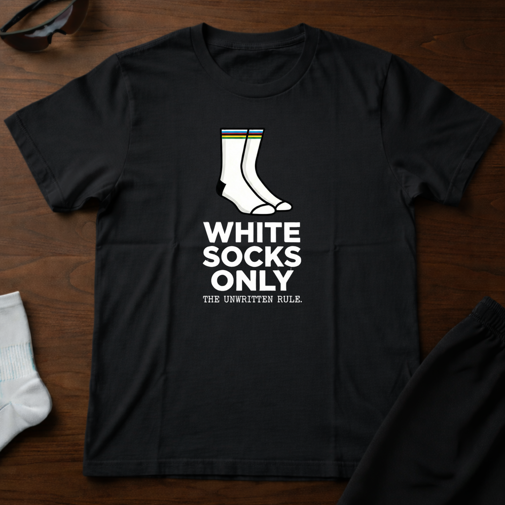 White Socks Only Tee