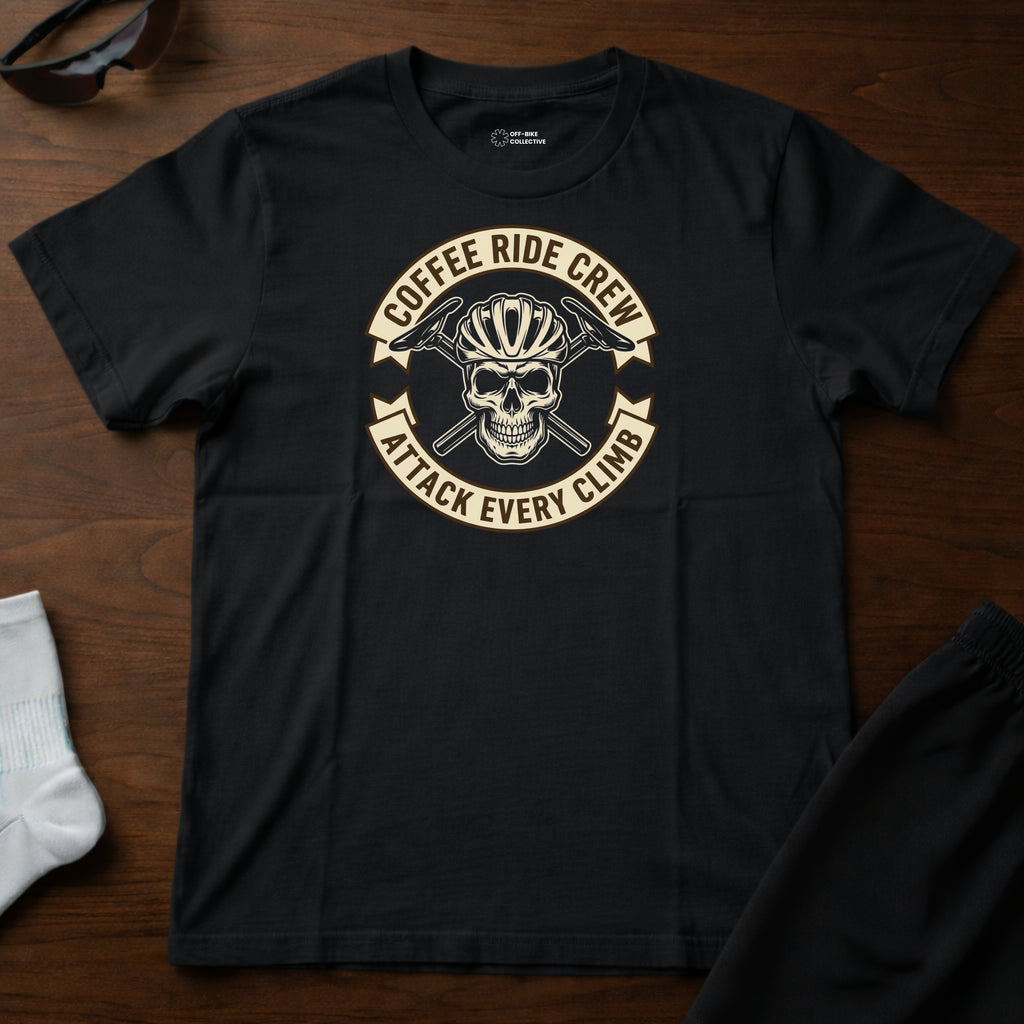 Coffee Ride Crew Badge Tee