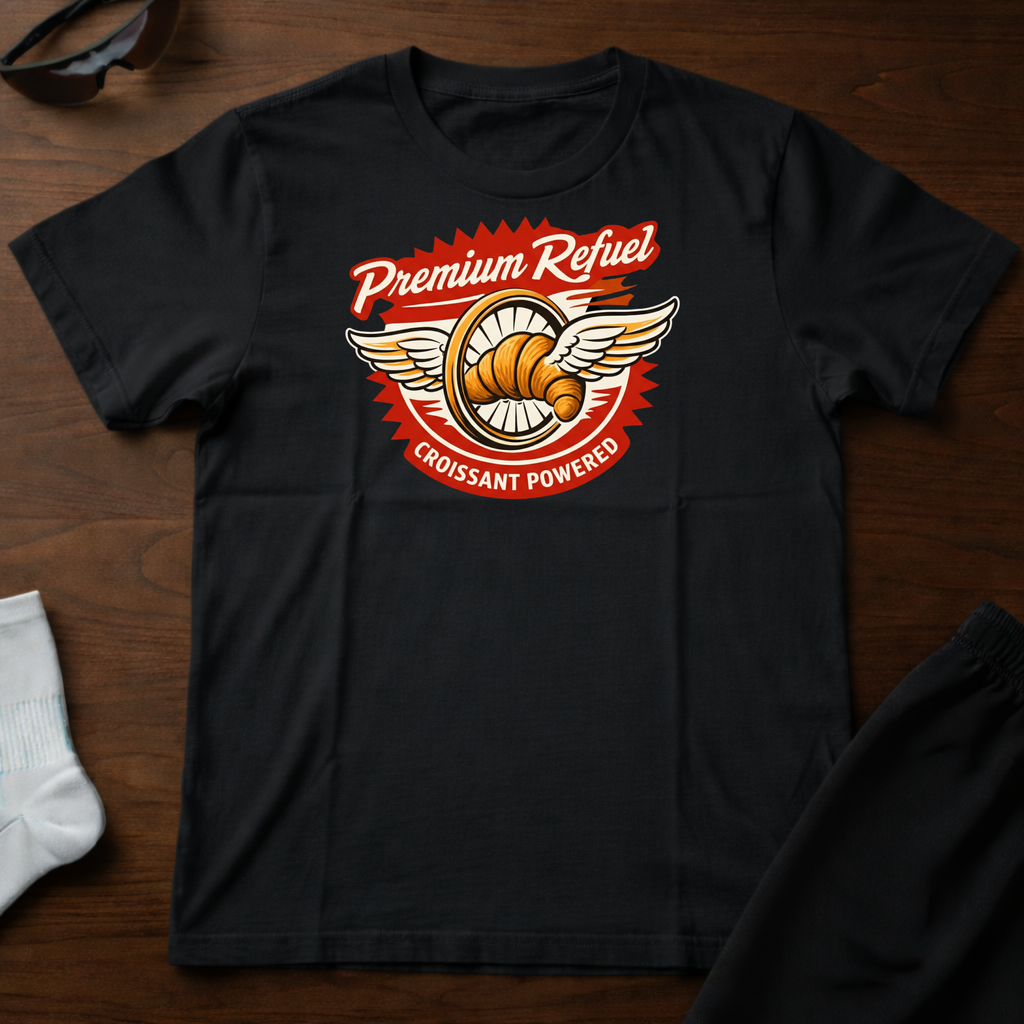 Croissant Powered Tee