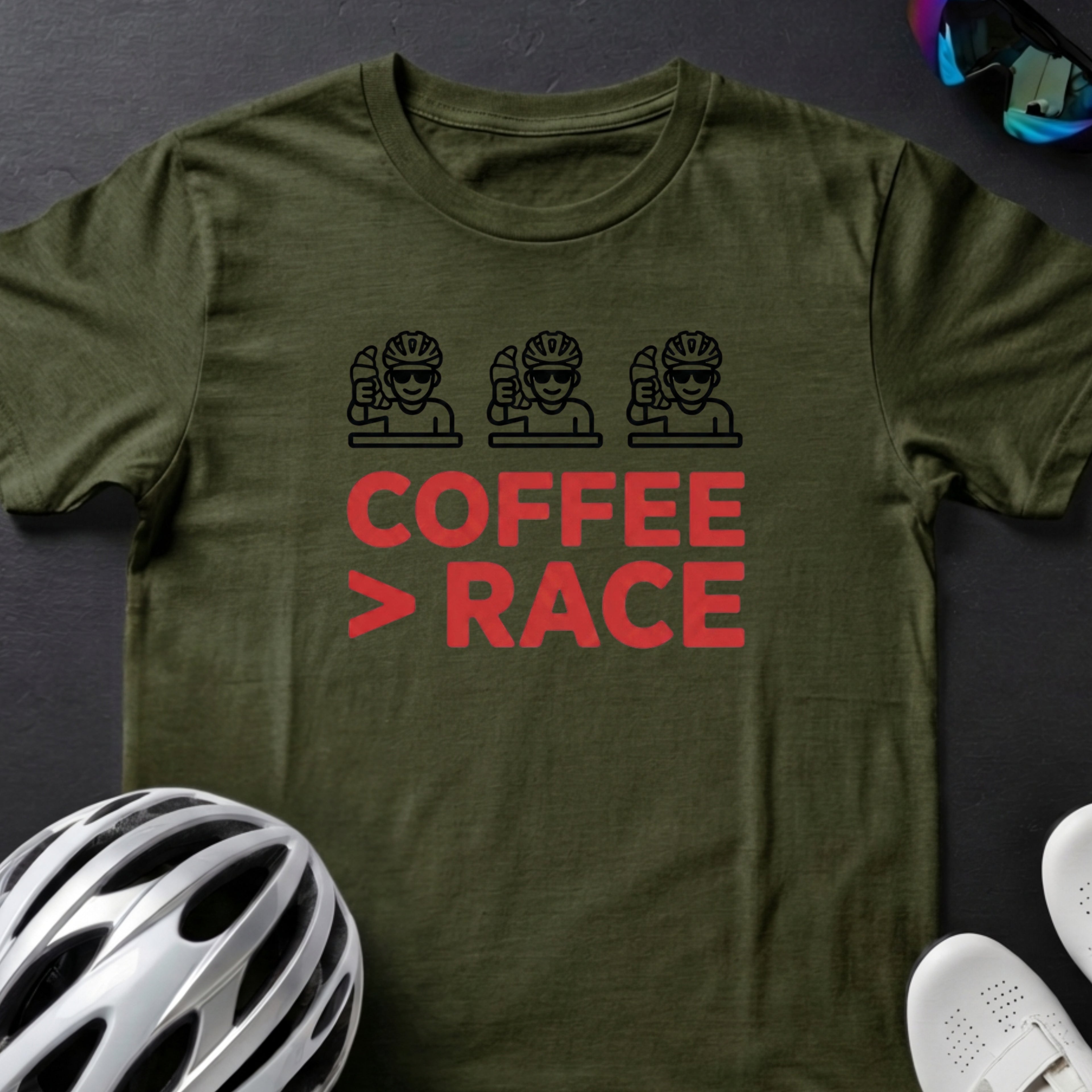 COFFEE THAN RACE TEE
