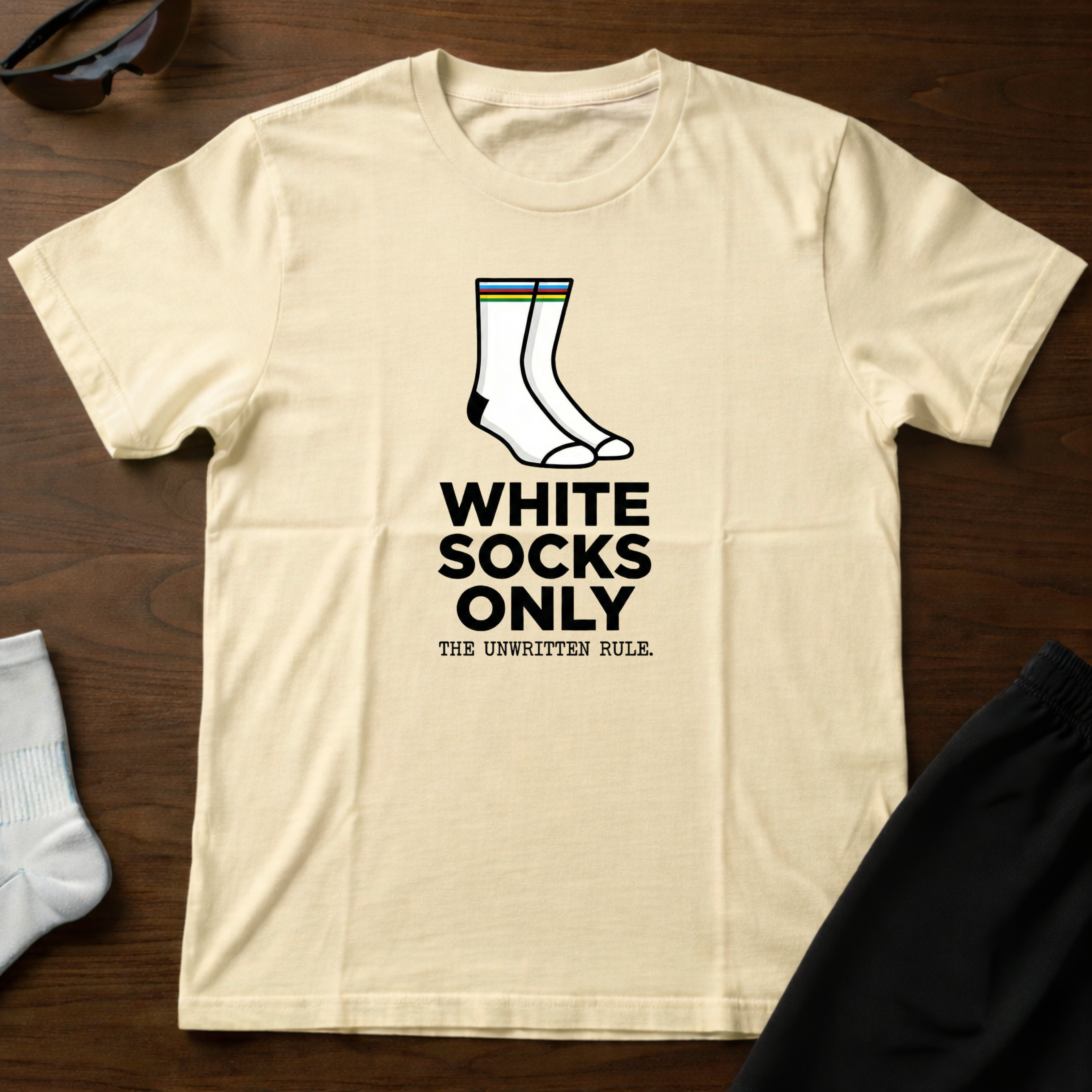 White Socks Only Tee