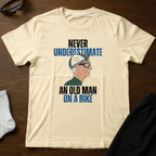 Iconic Old Man On Bike Tee