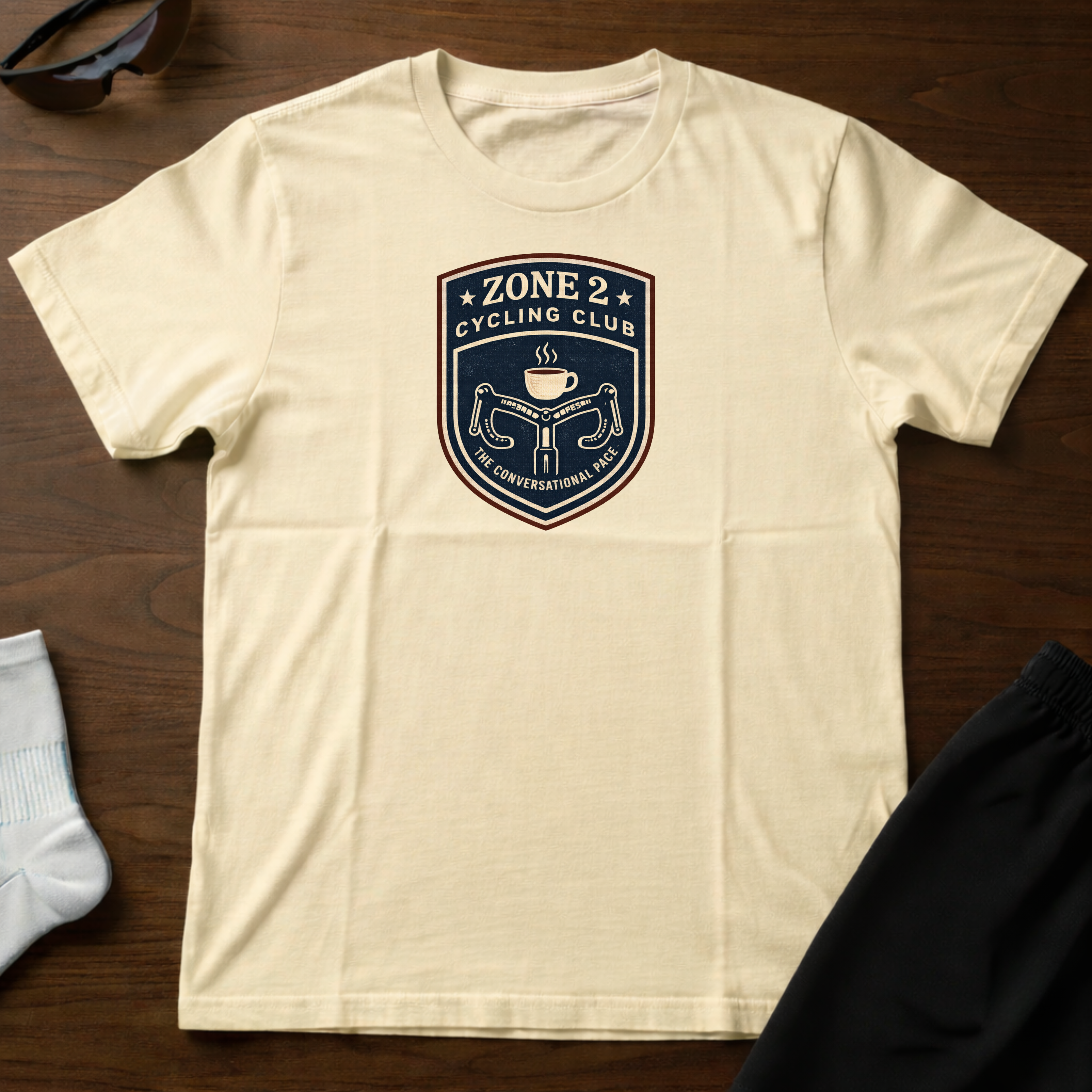 Zone 2 Cycling Club Badge Tee
