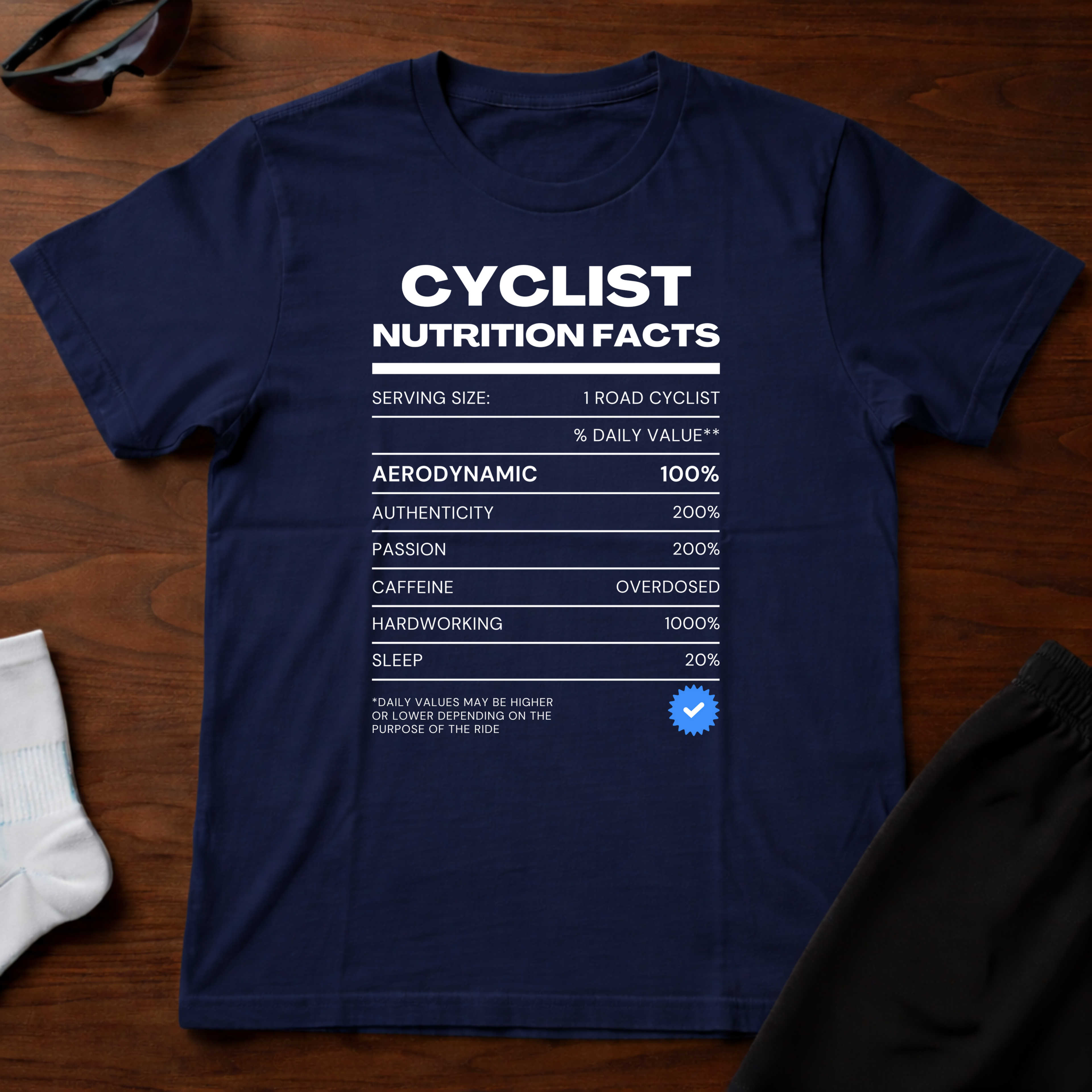 Cyclist Nutrition Facts Tee