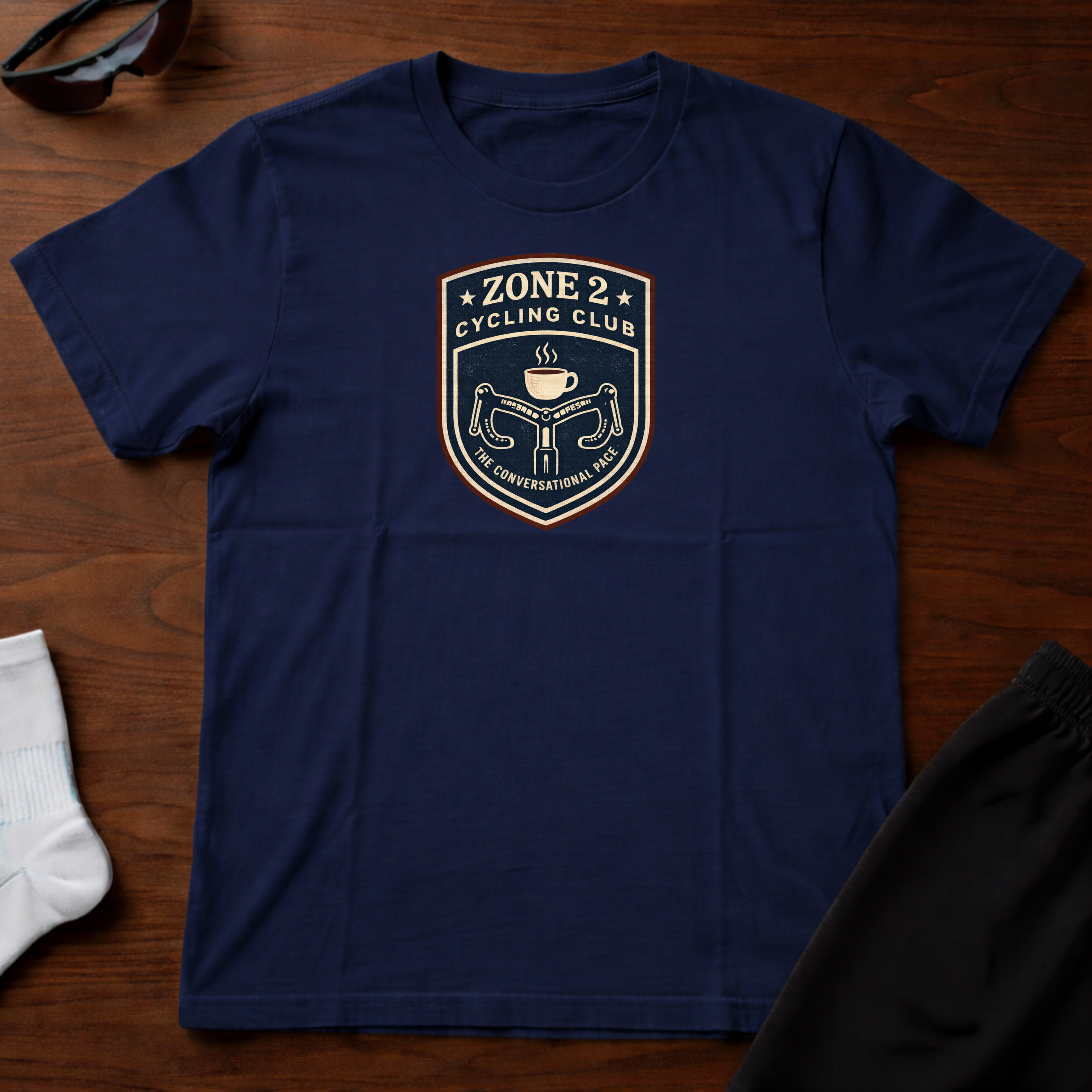 Zone 2 Cycling Club Badge Tee