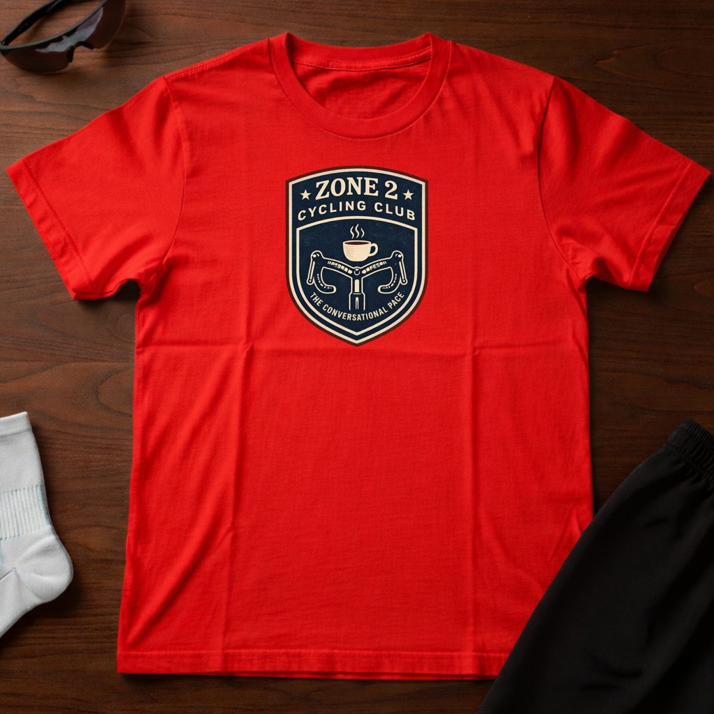 Zone 2 Cycling Club Badge Tee