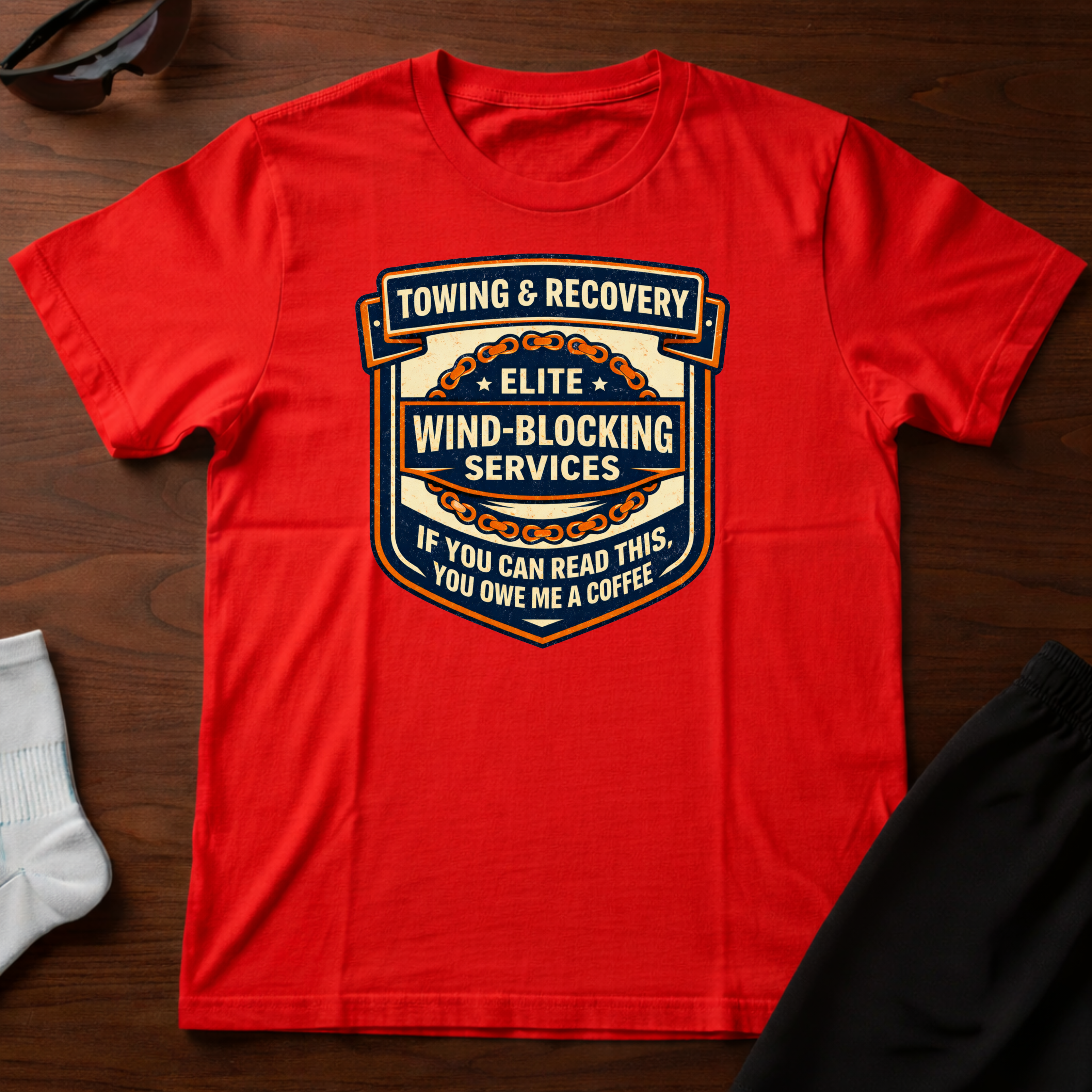 Wind-Blocking Services Tee