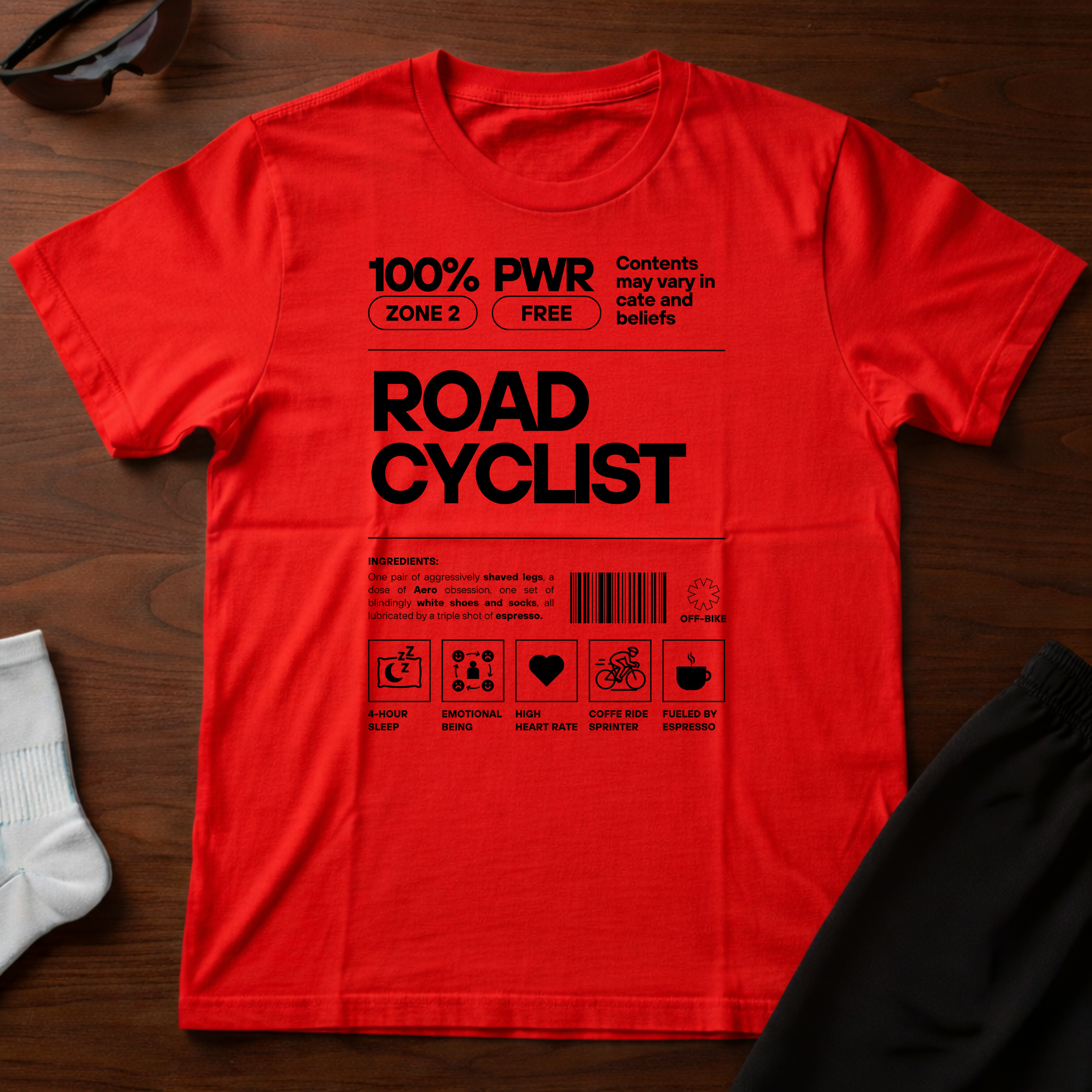 100% Road Cyclist Tee