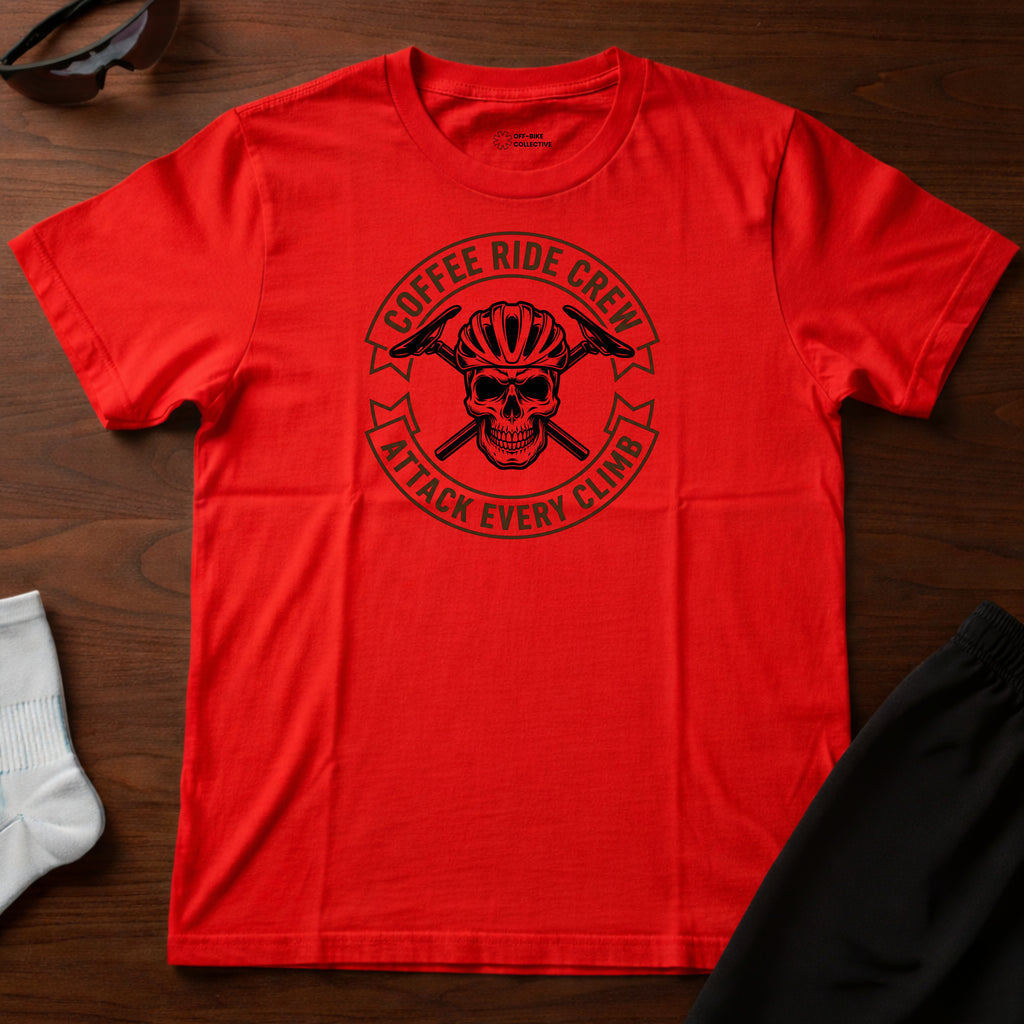 Coffee Ride Crew Badge Tee