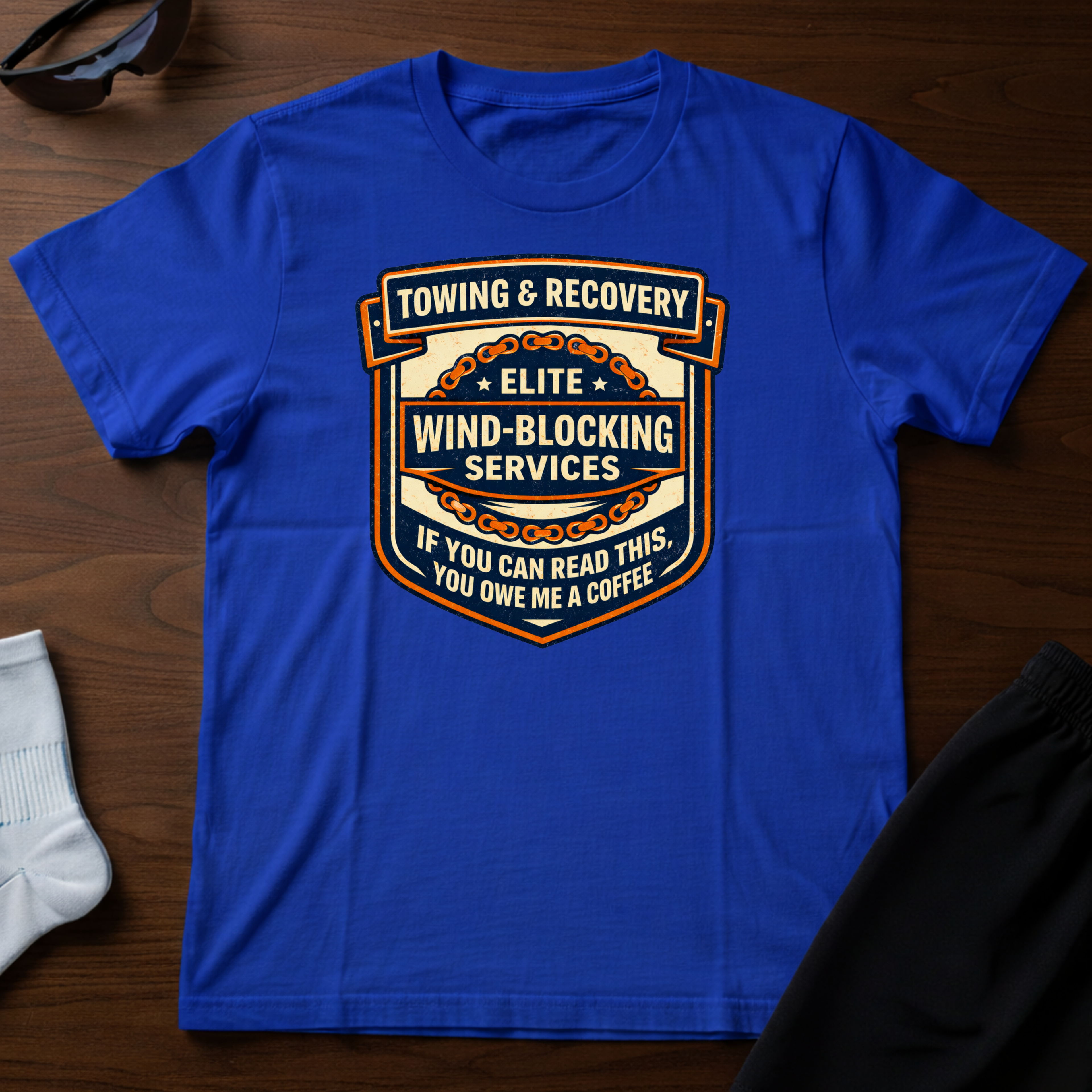 Wind-Blocking Services Tee