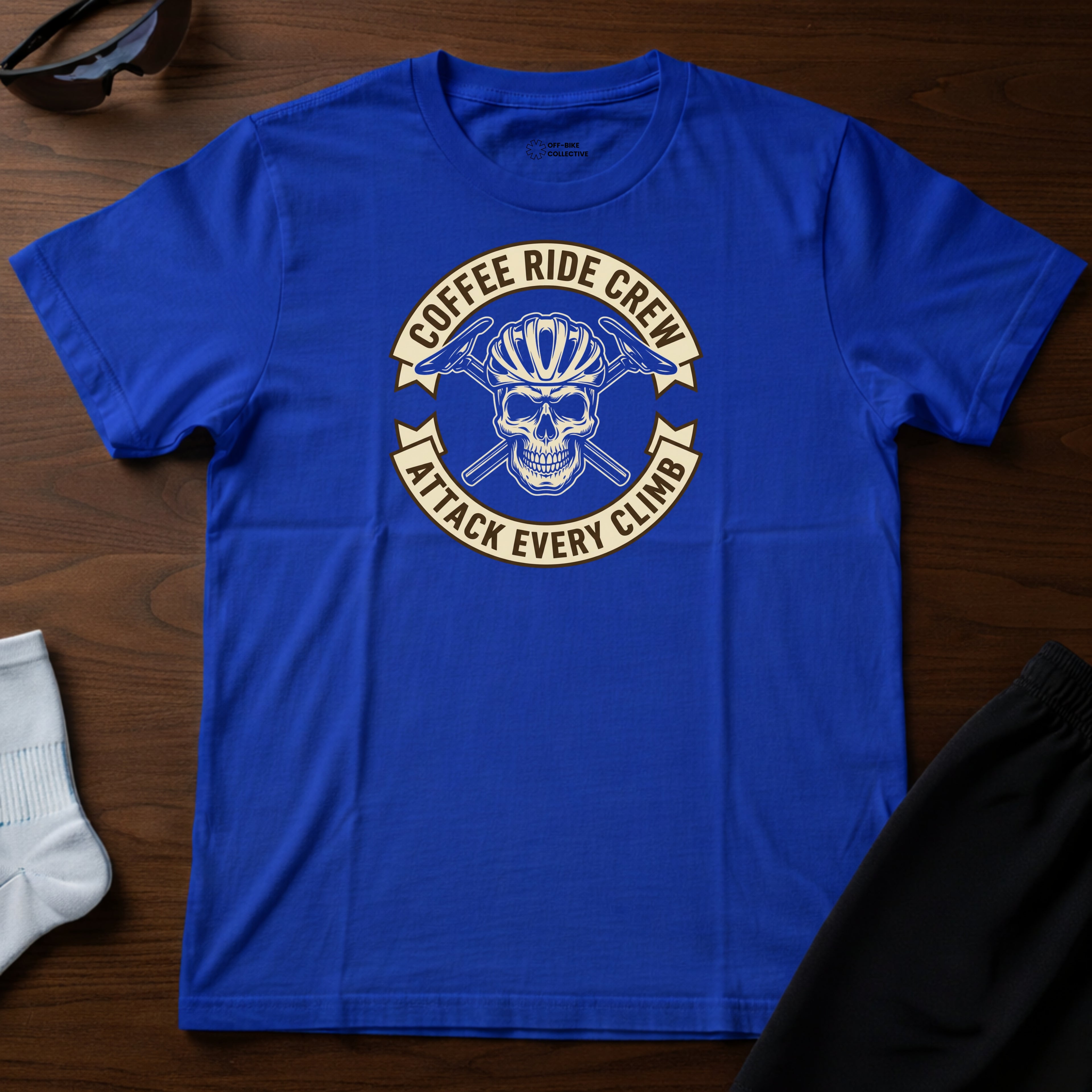 Coffee Ride Crew Badge Tee