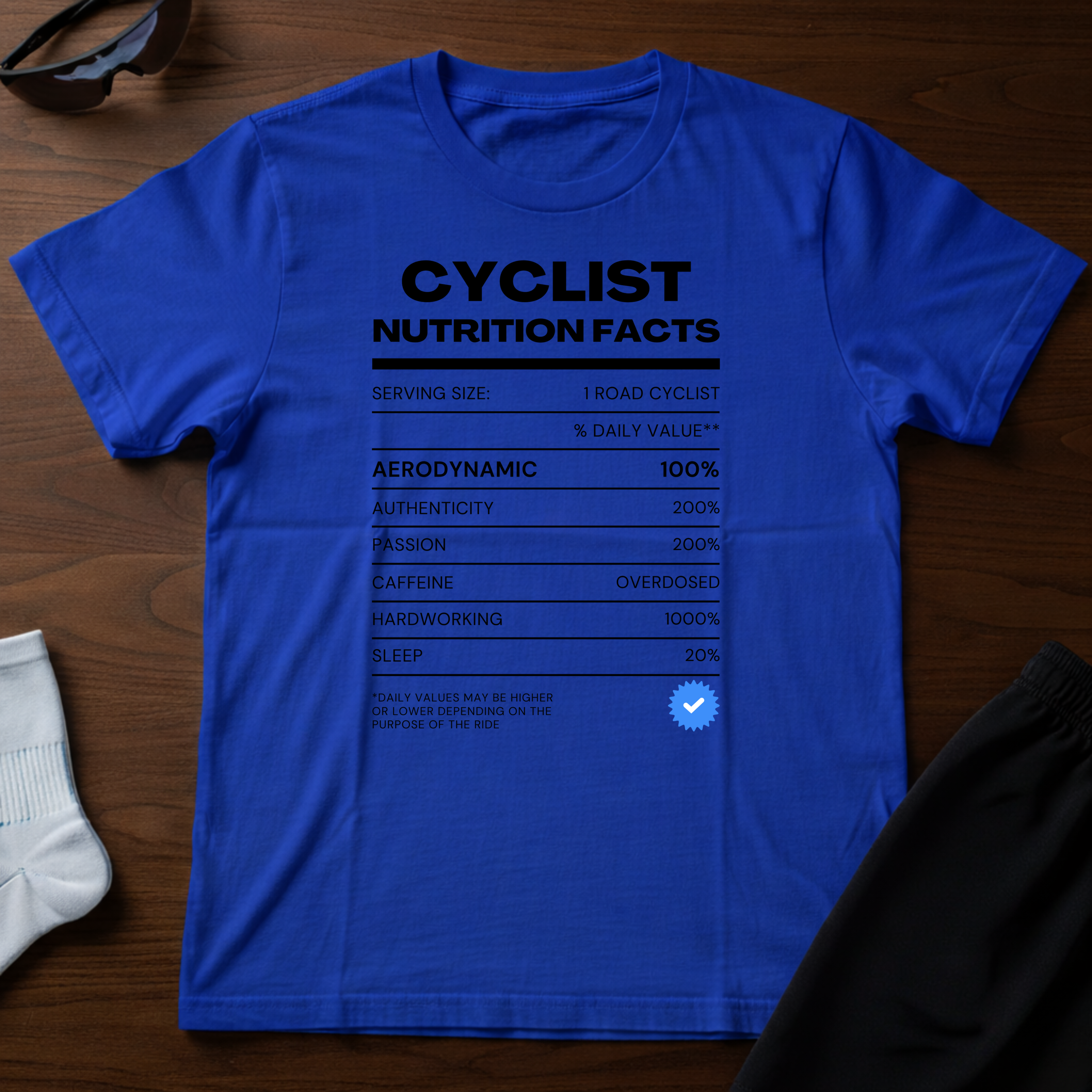 Cyclist Nutrition Facts Tee