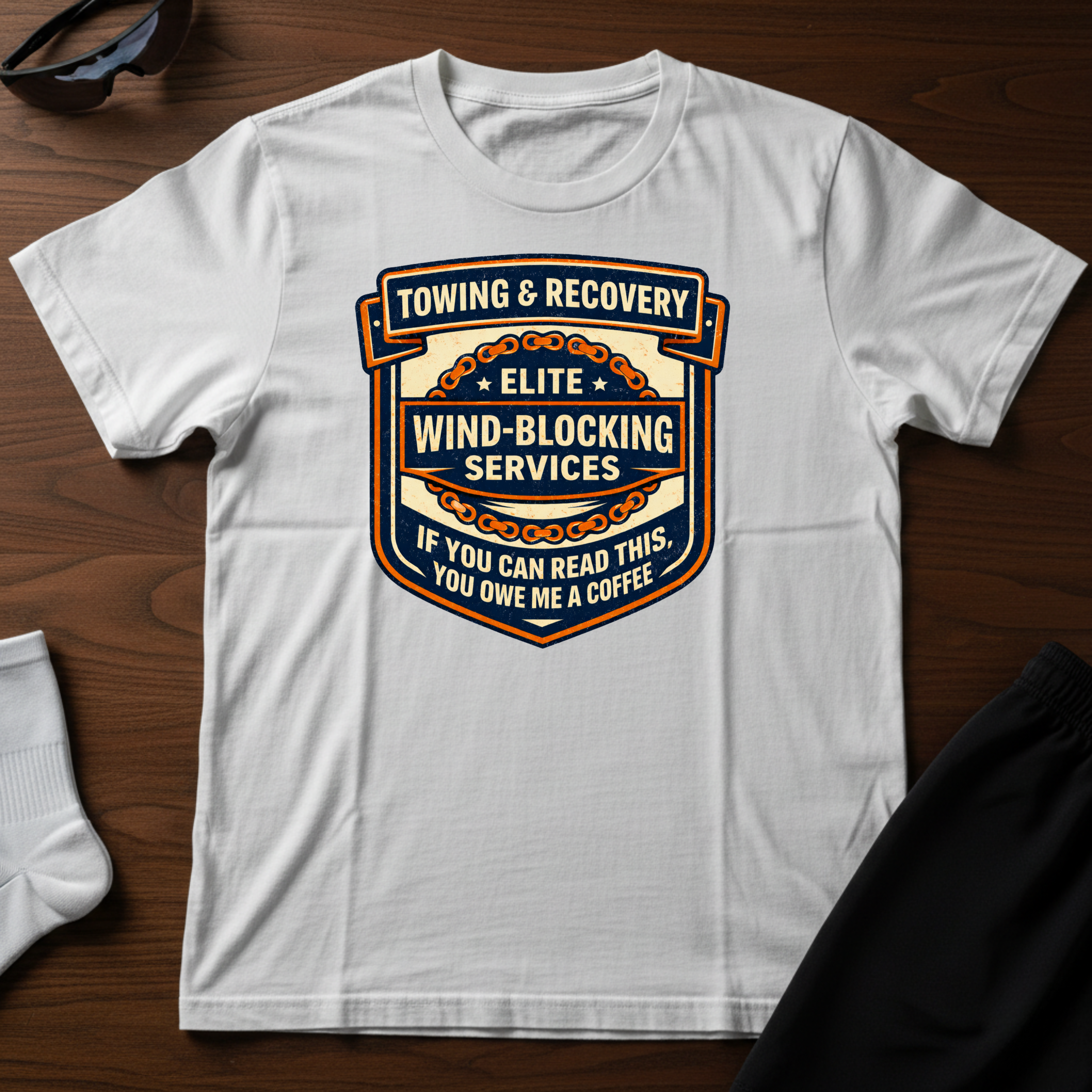 Wind-Blocking Services Tee