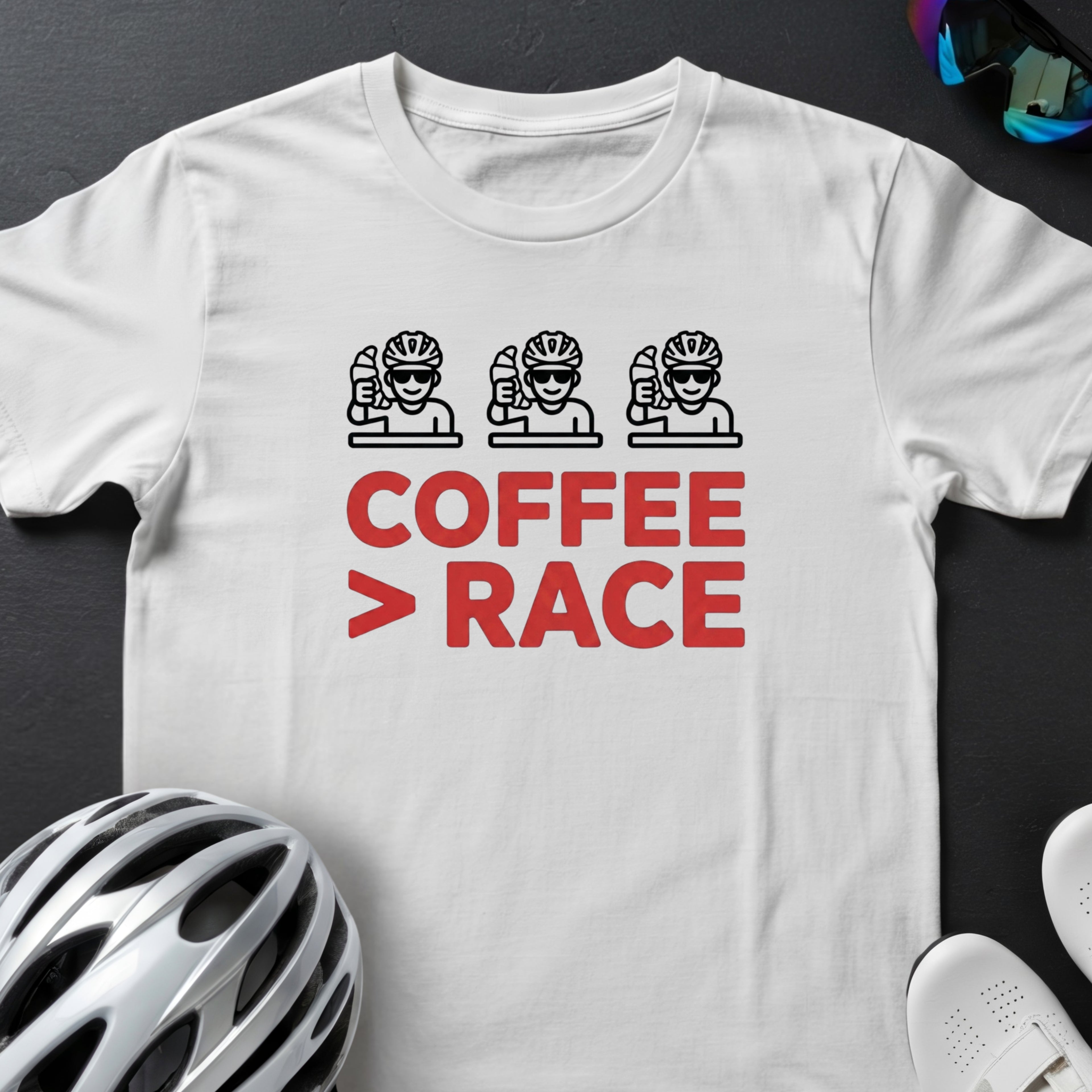 COFFEE THAN RACE TEE