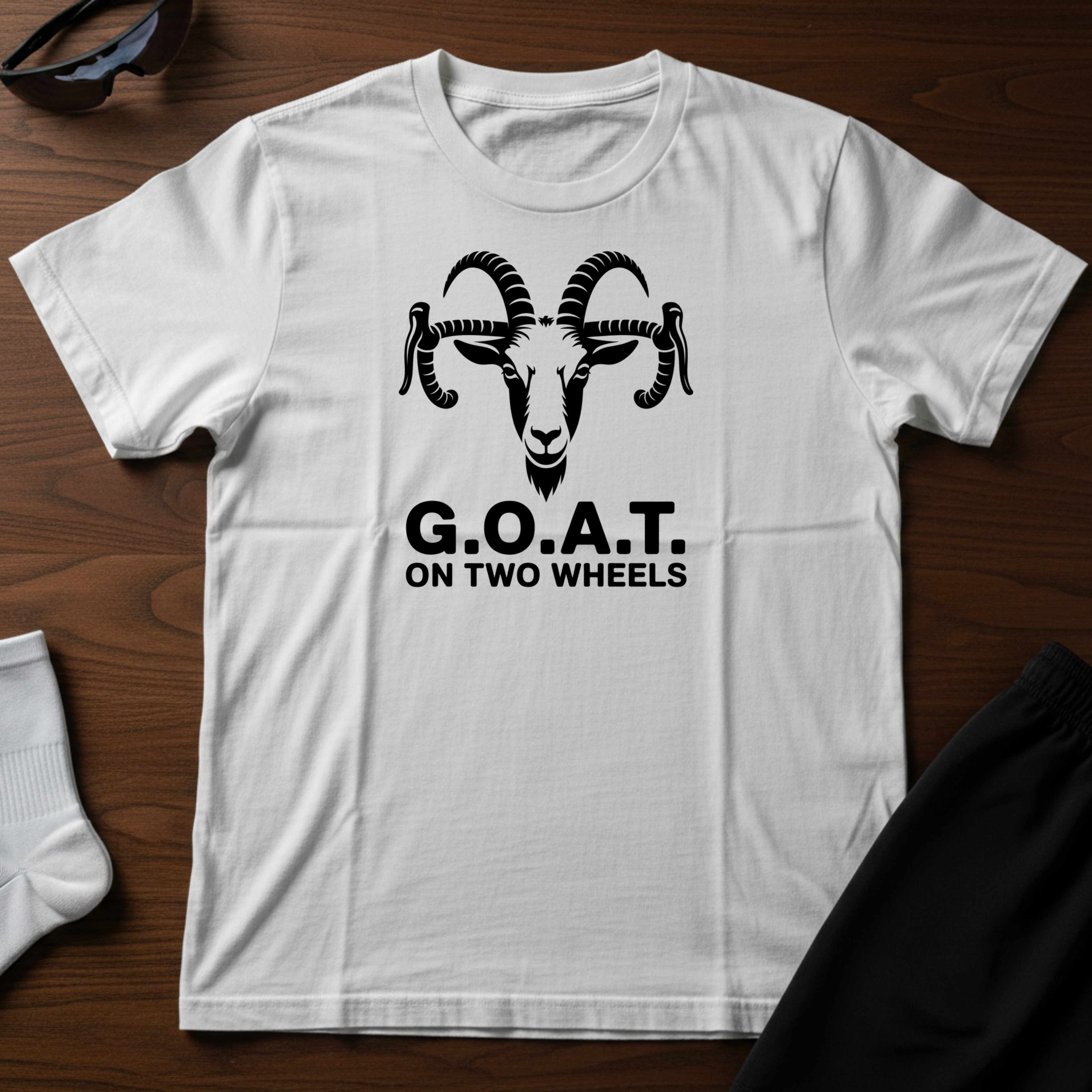 GOAT On Two Wheels Tee