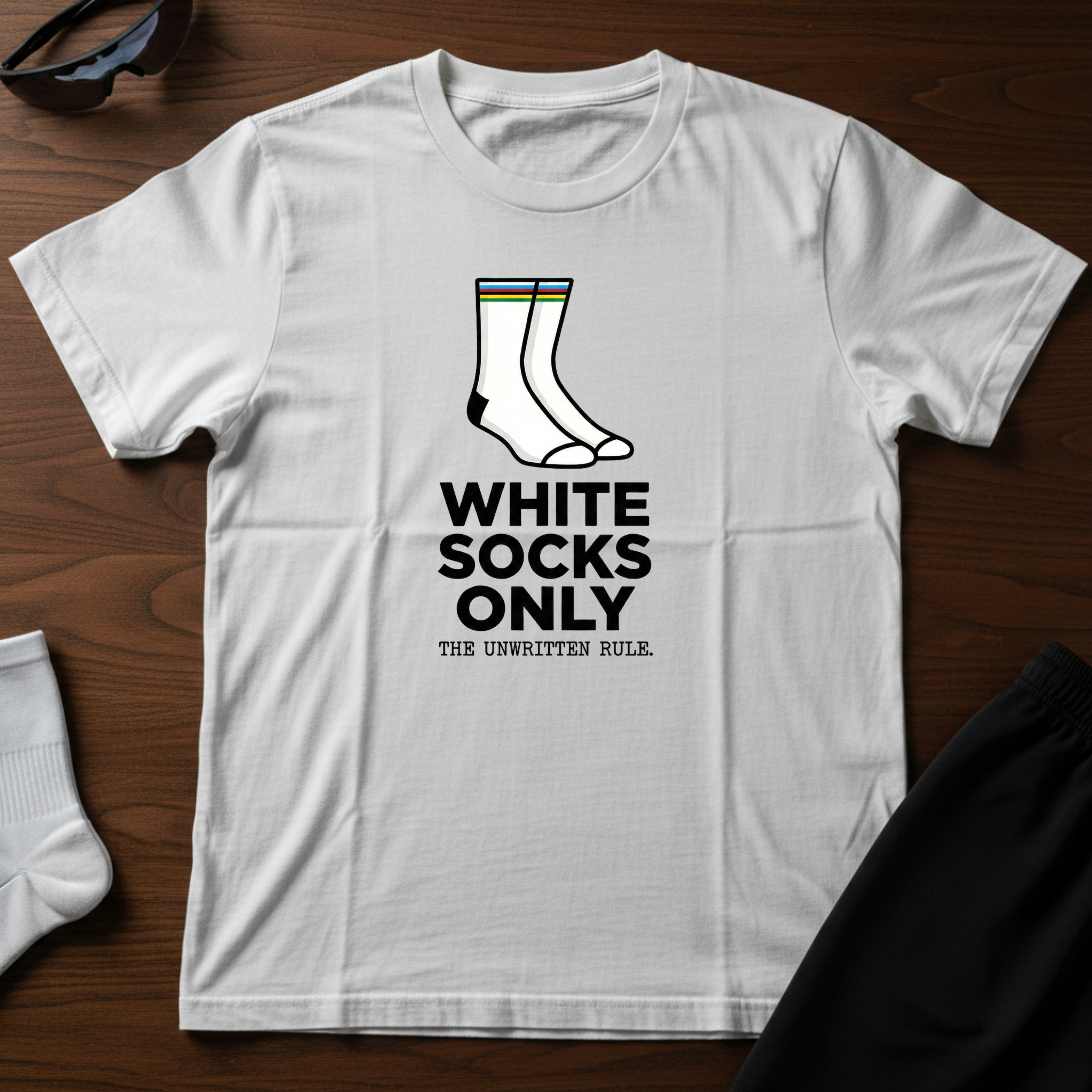 White Socks Only Tee