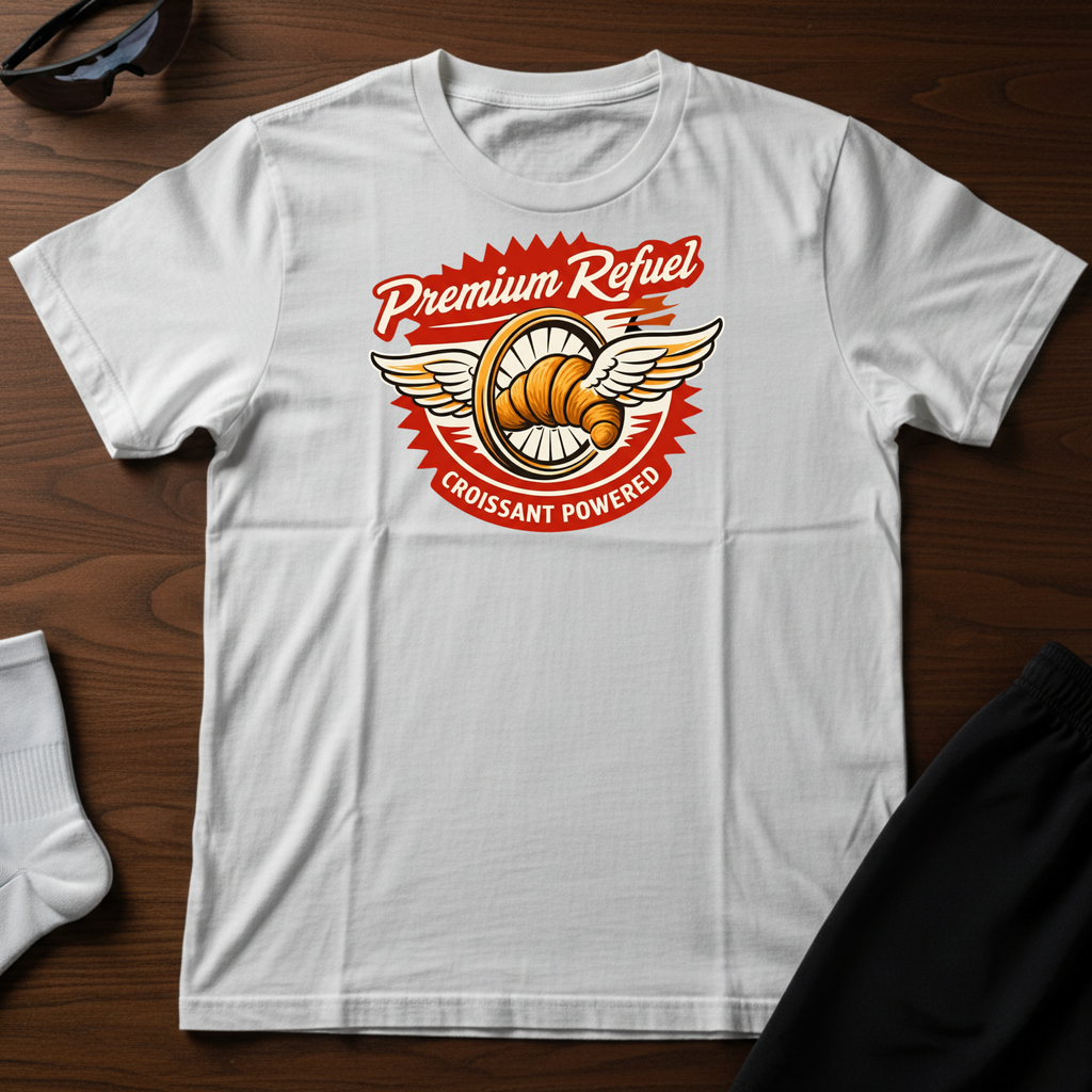 Croissant Powered Tee
